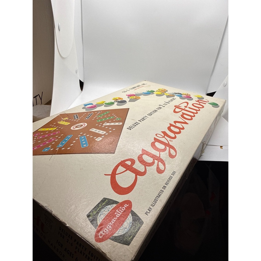 Vintage Aggravation Board Game Deluxe Party Edition No 14 CO-5 Company 2-6 Playe
